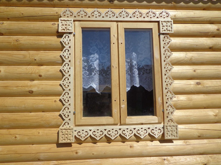 резные окна из дерева