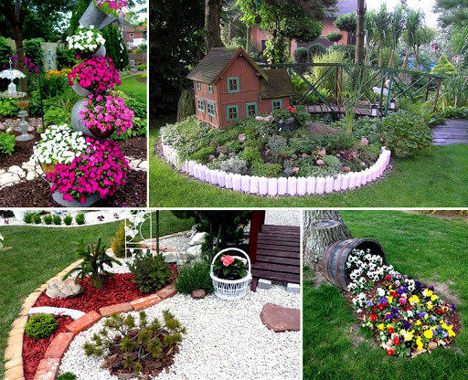 Декоративные клумбы — 120 фото лучших идей от садовника. Инструкция, как сделать красивые и оригинальные клумбы своими руками