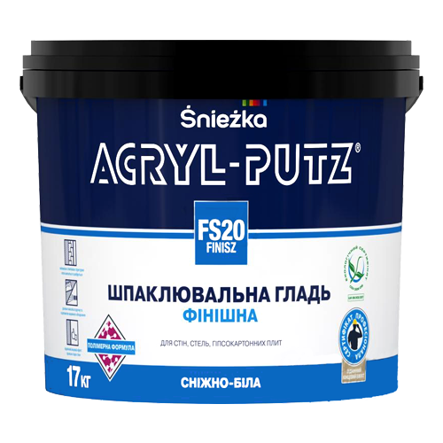 shpatlevka acryl puts finish 17 kg 39696375984284