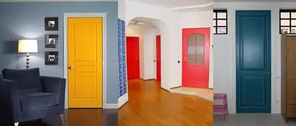 Использование эмалированных дверей в интерьере