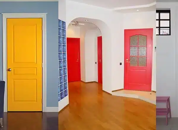 Использование эмалированных дверей в интерьере
